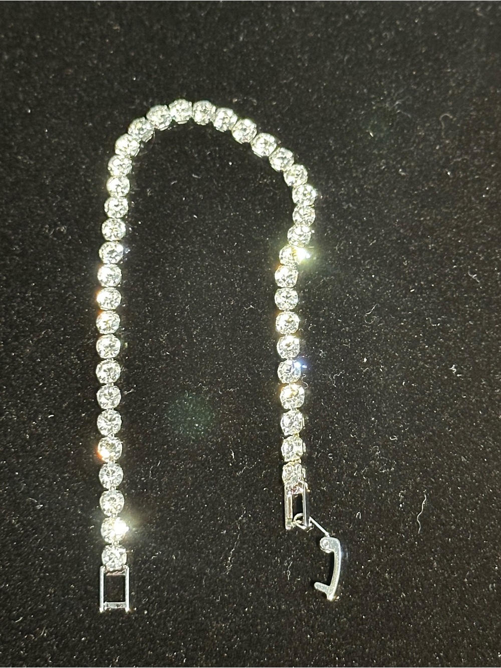 Moissanite 925 Sterling Silver Tennis Bracelet 4mm 8 inches- Timeless Glamour